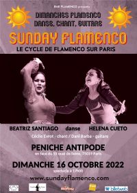 spectacle Sunday Flamenco. Le dimanche 16 octobre 2022 à Paris19. Paris.  17H00